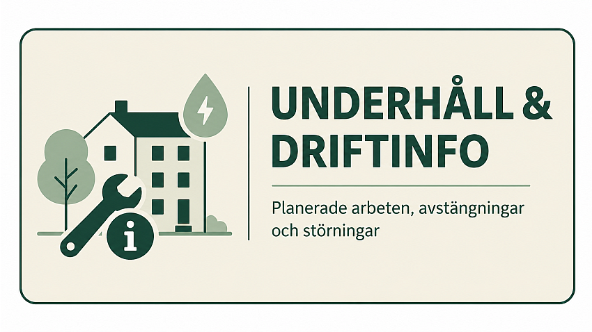 Underhåll och driftinfo